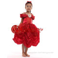 Whloesale Red belle princess dress for kids from beauty and the beast halloween christmas party in stock
